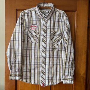 Paper Denim & Cloth TEXAS HOLD’EM GENTLEMAN'S CLUB WESTERN/COWBOY Shirt Size XL